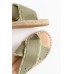 Moama Khaki Espadrille Slide